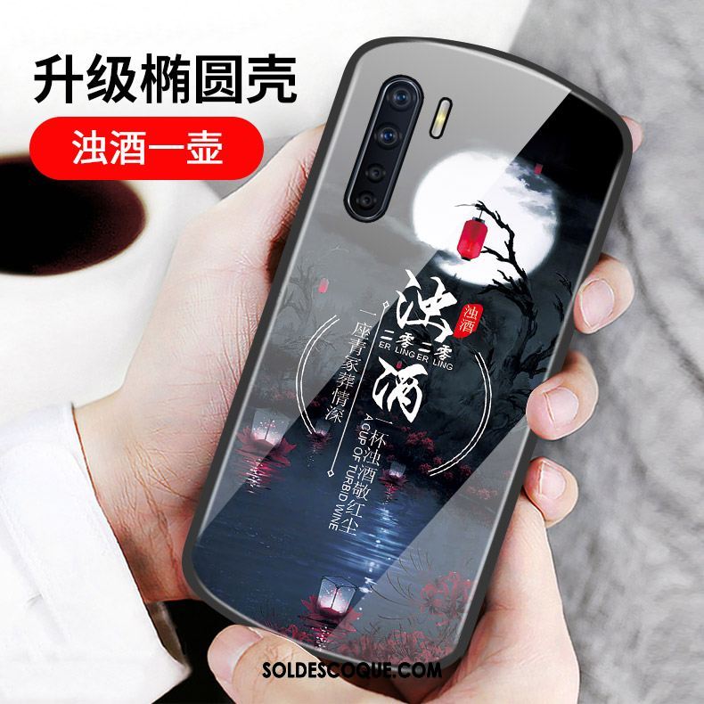 Coque Oppo A91 Incassable Mois Nouveau Tempérer Net Rouge En Vente