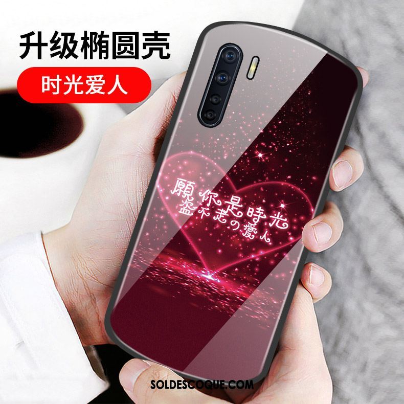 Coque Oppo A91 Incassable Mois Nouveau Tempérer Net Rouge En Vente