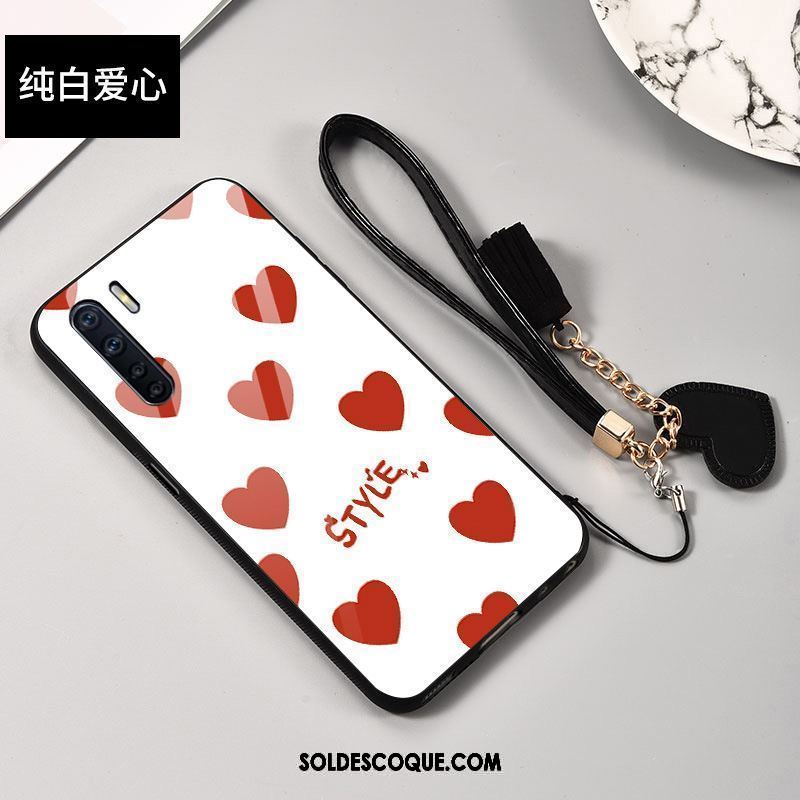 Coque Oppo A91 Incassable Silicone Créatif Marque De Tendance Rouge Soldes