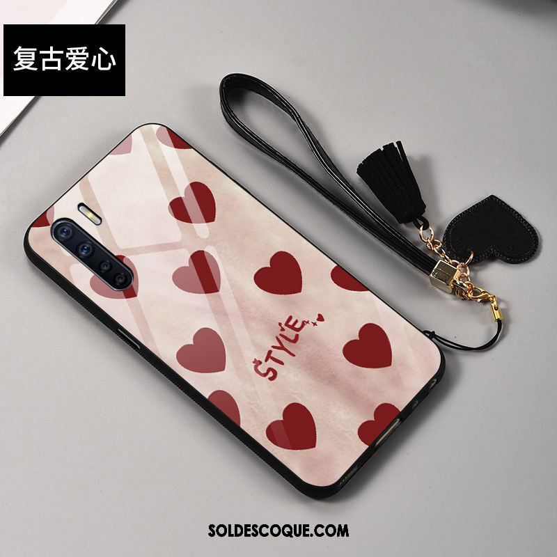 Coque Oppo A91 Incassable Silicone Créatif Marque De Tendance Rouge Soldes