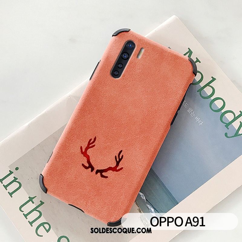Coque Oppo A91 Simple Mode Peluche Silicone Incassable En Ligne