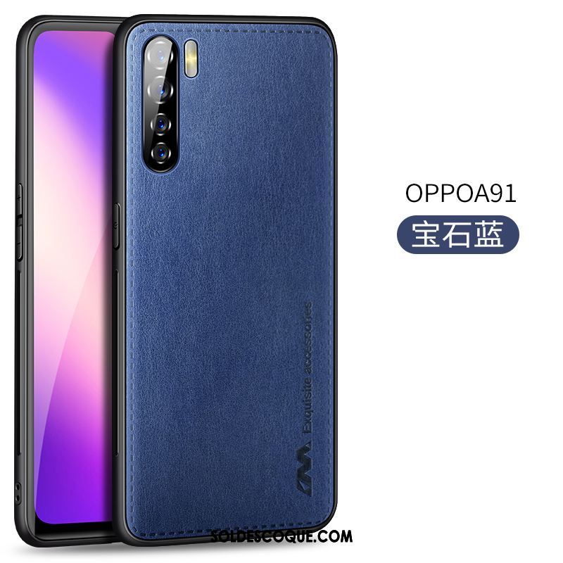 Coque Oppo A91 Étui Silicone Très Mince Magnétisme Simple Pas Cher