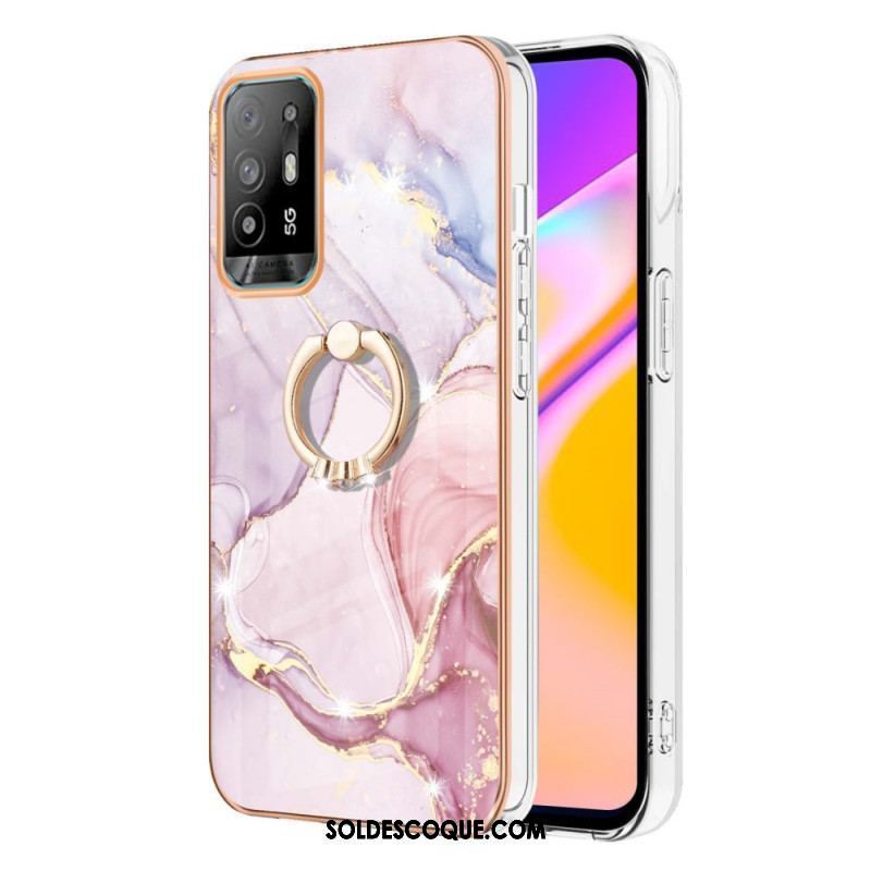 Coque Oppo A94 5G Marbre avec Anneau