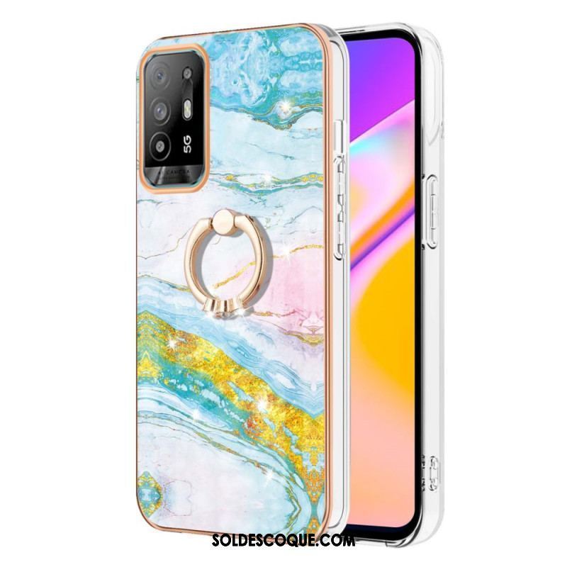 Coque Oppo A94 5G Marbre avec Anneau