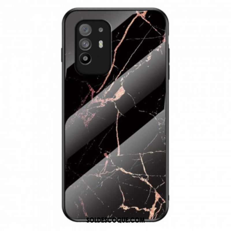 Coque Oppo A94 5G Verre Trempé Marble Colors