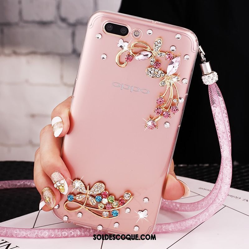 Coque Oppo Ax5 Bleu Personnalité Europe Fluide Doux Strass France