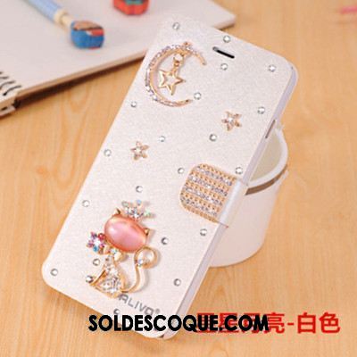 Coque Oppo Ax5 Bleu Téléphone Portable Étoile Incassable Strass Pas Cher