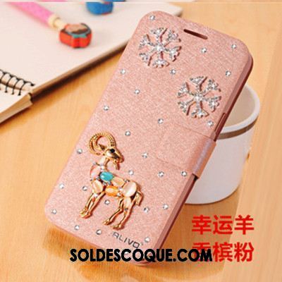 Coque Oppo Ax5 Bleu Téléphone Portable Étoile Incassable Strass Pas Cher