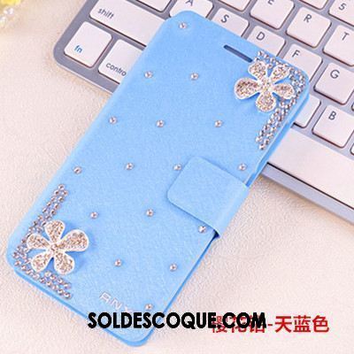 Coque Oppo Ax5 Bleu Téléphone Portable Étoile Incassable Strass Pas Cher