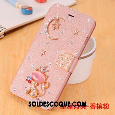 Coque Oppo Ax5 Bleu Téléphone Portable Étoile Incassable Strass Pas Cher