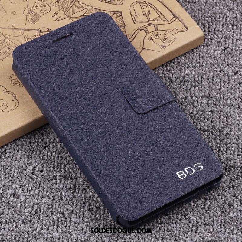 Coque Oppo Ax5 Délavé En Daim Très Mince Protection Bleu Étui En Ligne