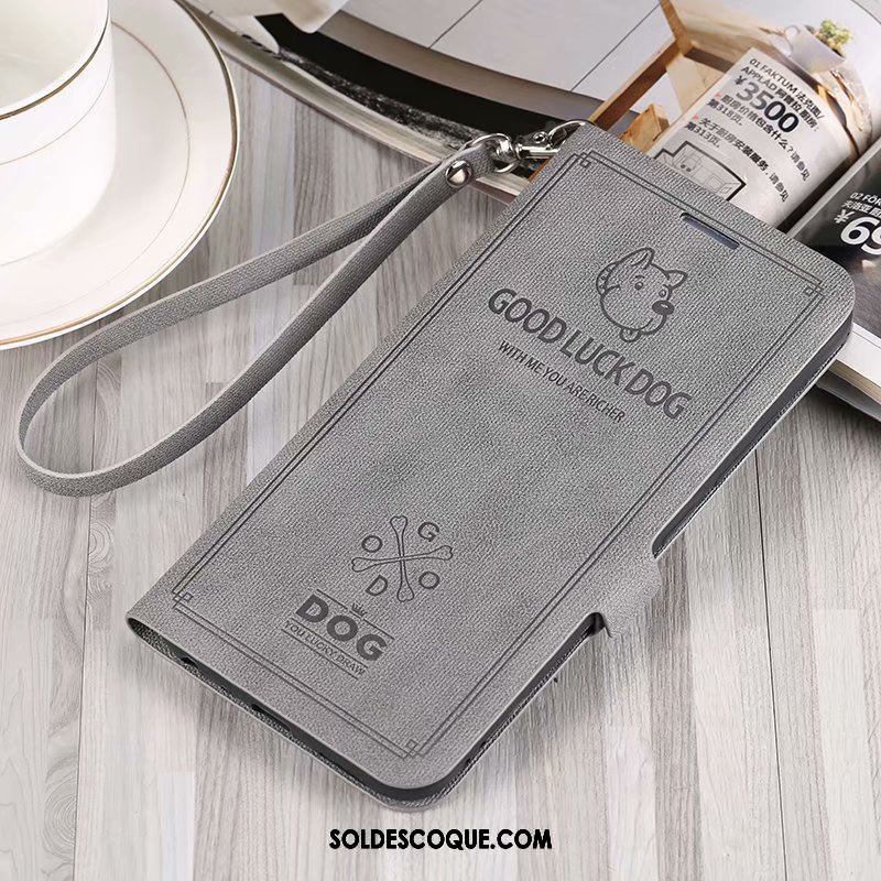 Coque Oppo Ax5 Fluide Doux Personnalité Incassable Gris Étui En Cuir En Ligne