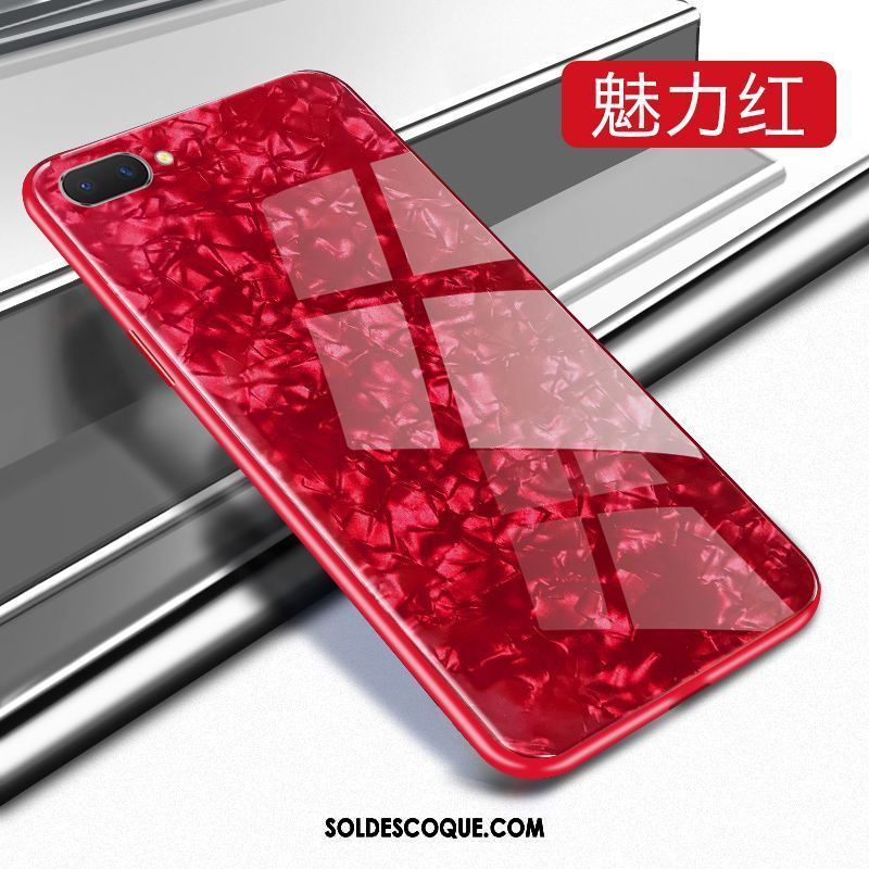 Coque Oppo Ax5 Net Rouge Téléphone Portable Étui Blanc Personnalité En Ligne