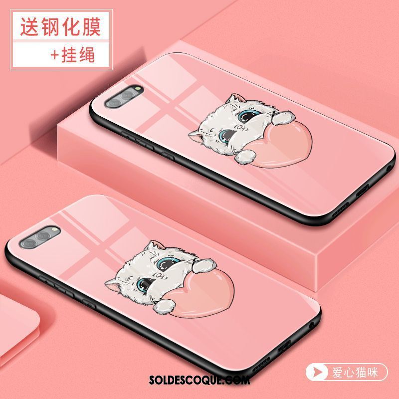 Coque Oppo Ax5 Personnalité Téléphone Portable Fluide Doux Rose Tendance Housse Pas Cher