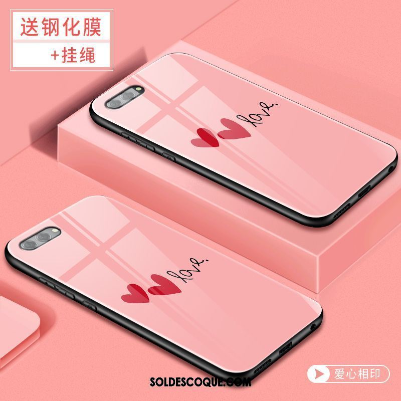 Coque Oppo Ax5 Personnalité Téléphone Portable Fluide Doux Rose Tendance Housse Pas Cher