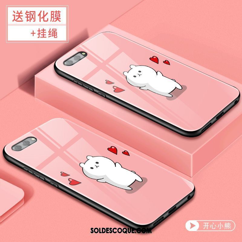 Coque Oppo Ax5 Personnalité Téléphone Portable Fluide Doux Rose Tendance Housse Pas Cher