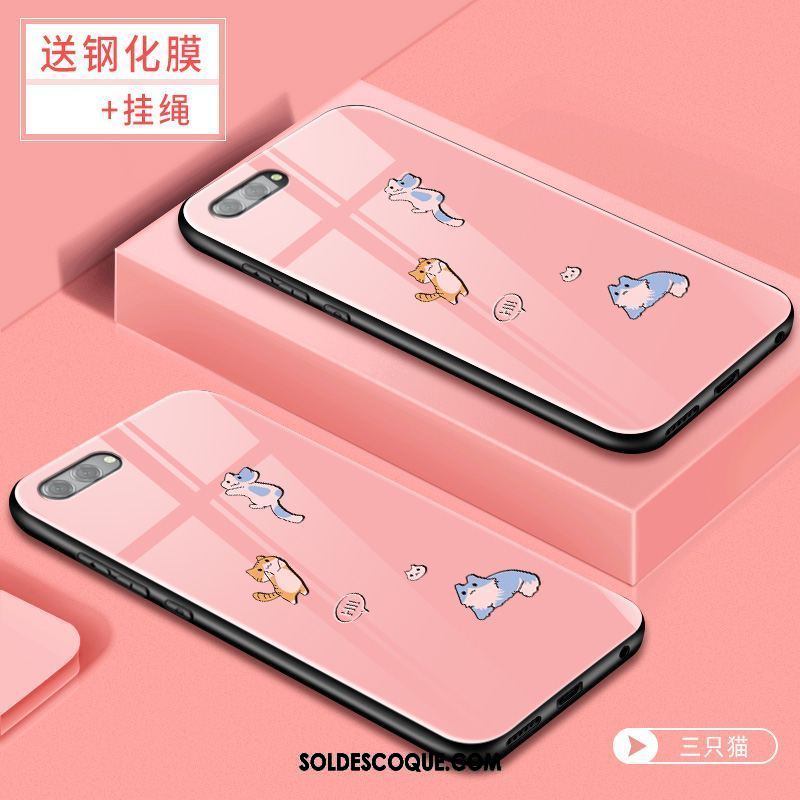 Coque Oppo Ax5 Personnalité Téléphone Portable Fluide Doux Rose Tendance Housse Pas Cher