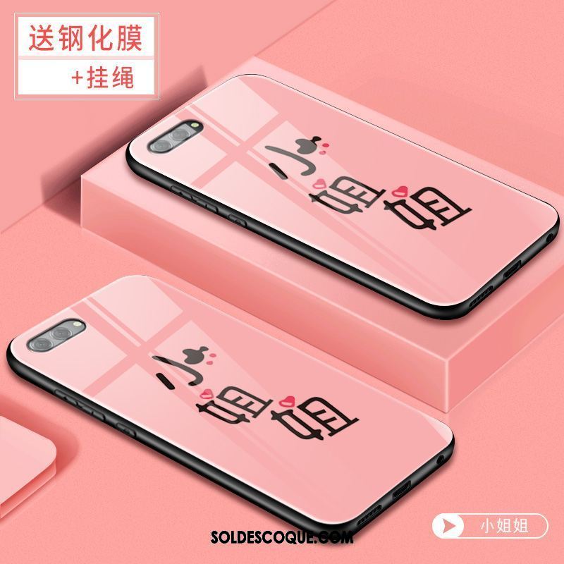 Coque Oppo Ax5 Personnalité Téléphone Portable Fluide Doux Rose Tendance Housse Pas Cher