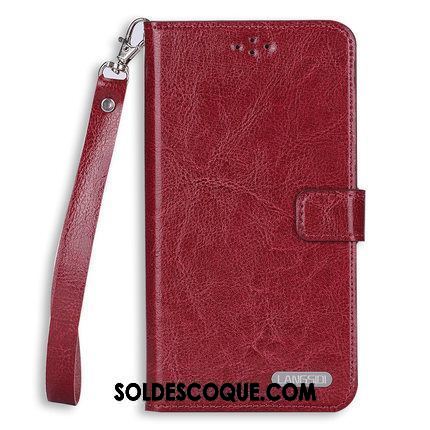 Coque Oppo Ax5 Rouge Clamshell Incassable Tout Compris Carte Housse France