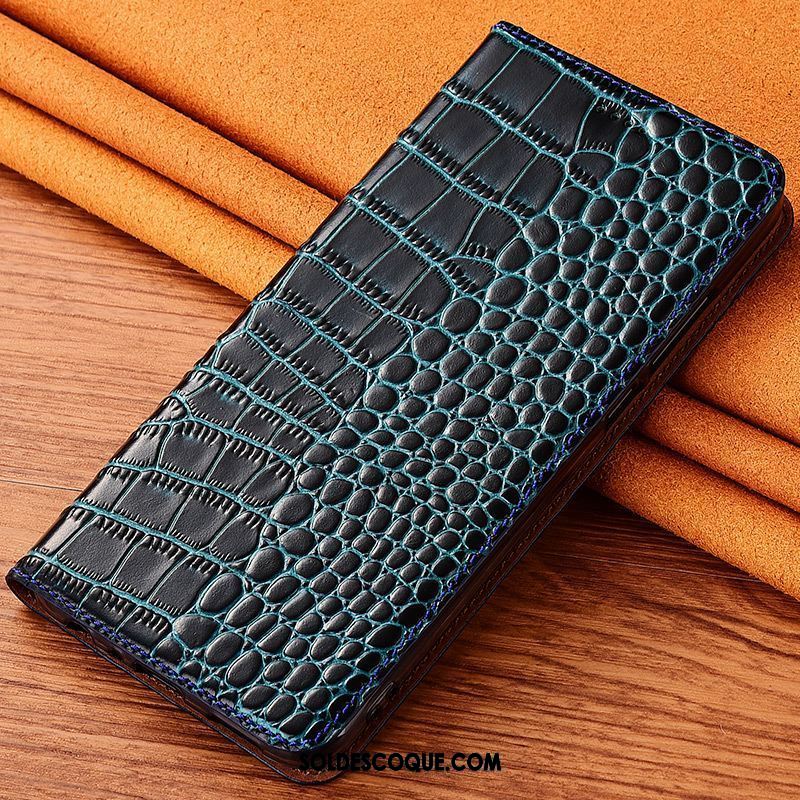 Coque Oppo Ax5 Silicone Noir Tout Compris Crocodile Clamshell En Vente