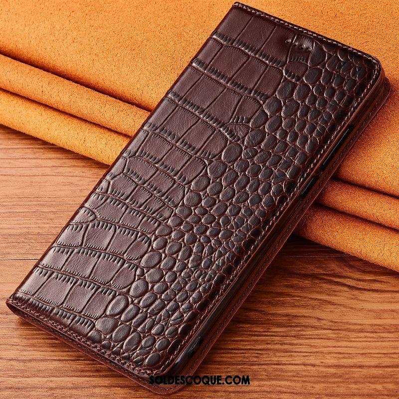 Coque Oppo Ax5 Silicone Noir Tout Compris Crocodile Clamshell En Vente