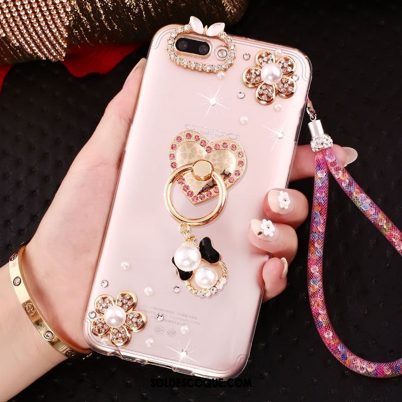 Coque Oppo Ax5 Strass Anneau Étui Fluide Doux Personnalité Soldes