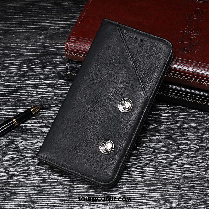 Coque Oppo Ax5 Étui Bleu Étui En Cuir Incassable Protection Soldes