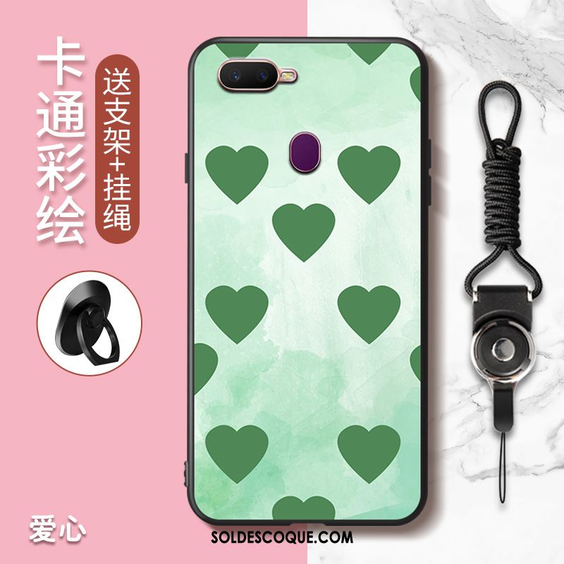 Coque Oppo Ax7 Amoureux Peinture Vert Téléphone Portable Charmant Soldes