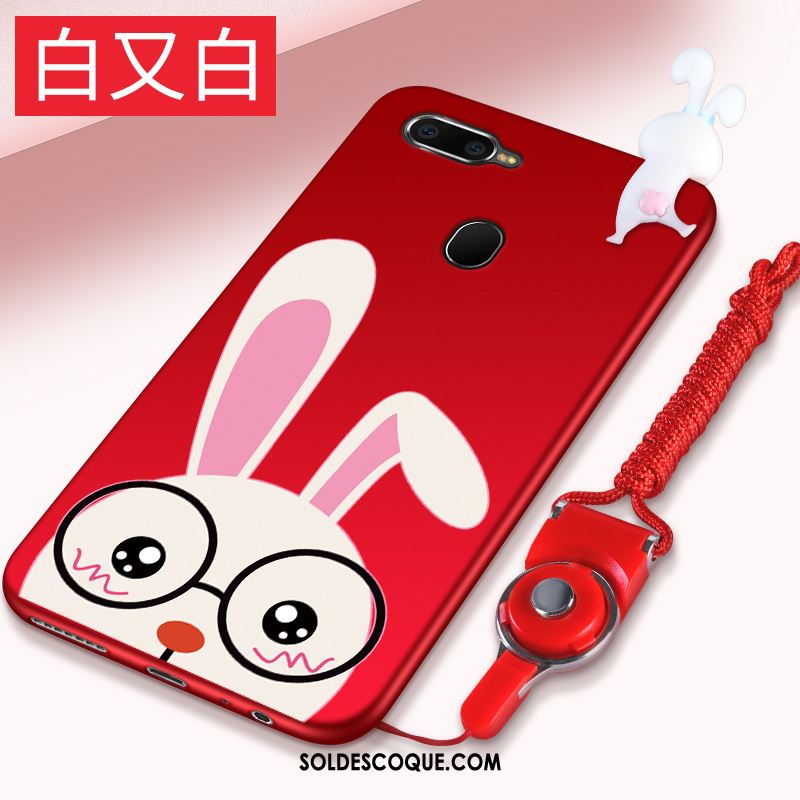 Coque Oppo Ax7 Personnalité Dessin Animé Téléphone Portable Silicone Rouge Pas Cher