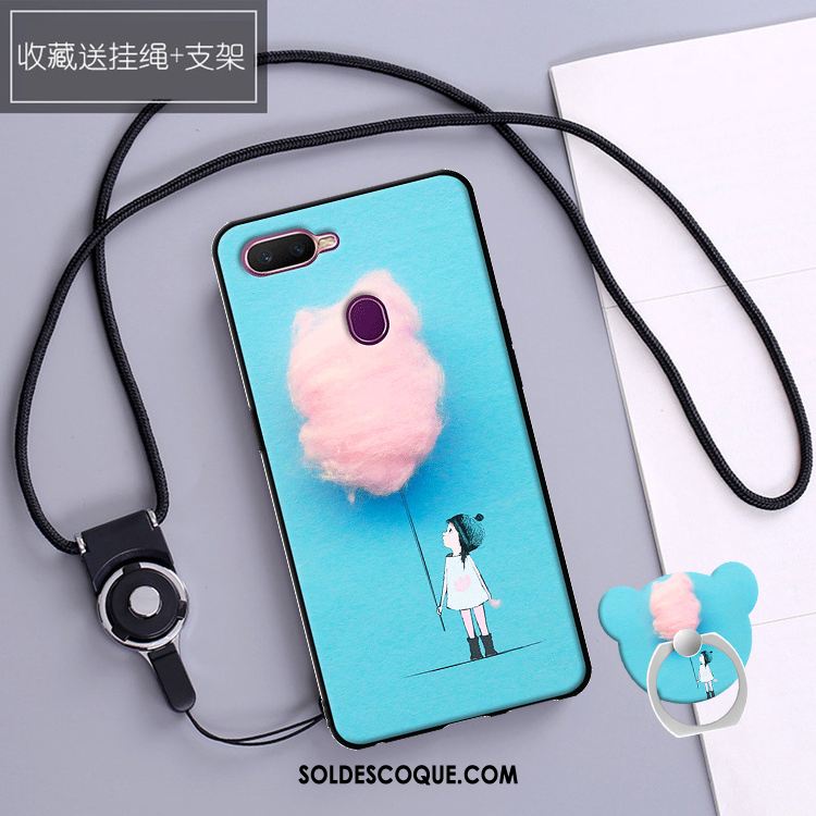 Coque Oppo Ax7 Silicone Fluide Doux Nouveau Téléphone Portable Bleu Housse France