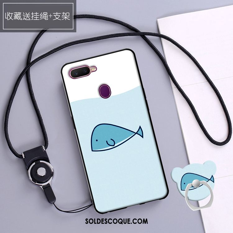 Coque Oppo Ax7 Silicone Fluide Doux Nouveau Téléphone Portable Bleu Housse France