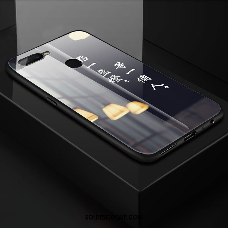 Coque Oppo Ax7 Téléphone Portable Incassable Mode Verre Gris Soldes