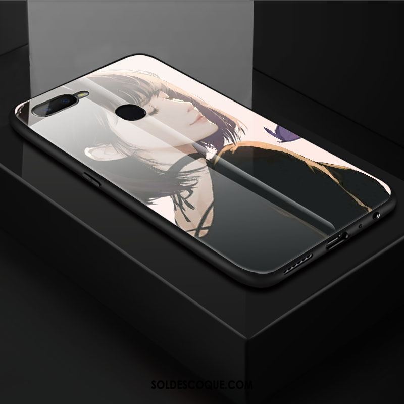 Coque Oppo Ax7 Téléphone Portable Incassable Mode Verre Gris Soldes
