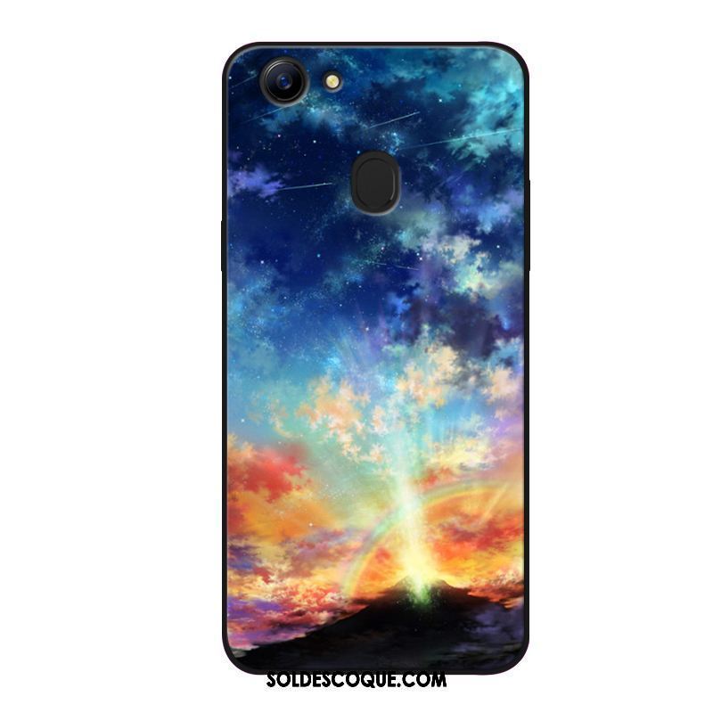 Coque Oppo F5 Bleu Marin Noir Incassable Silicone Téléphone Portable Soldes