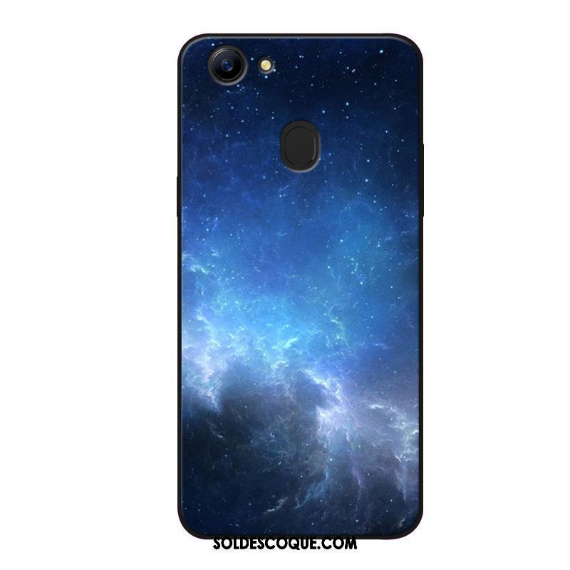 Coque Oppo F5 Bleu Marin Noir Incassable Silicone Téléphone Portable Soldes