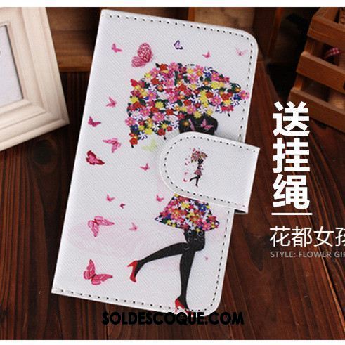 Coque Oppo F5 Charmant Étui En Cuir Ornements Suspendus Dessin Animé Rose Soldes