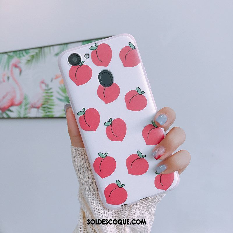 Coque Oppo F5 Rose Pastèque Étui Tendance Fruit Pas Cher