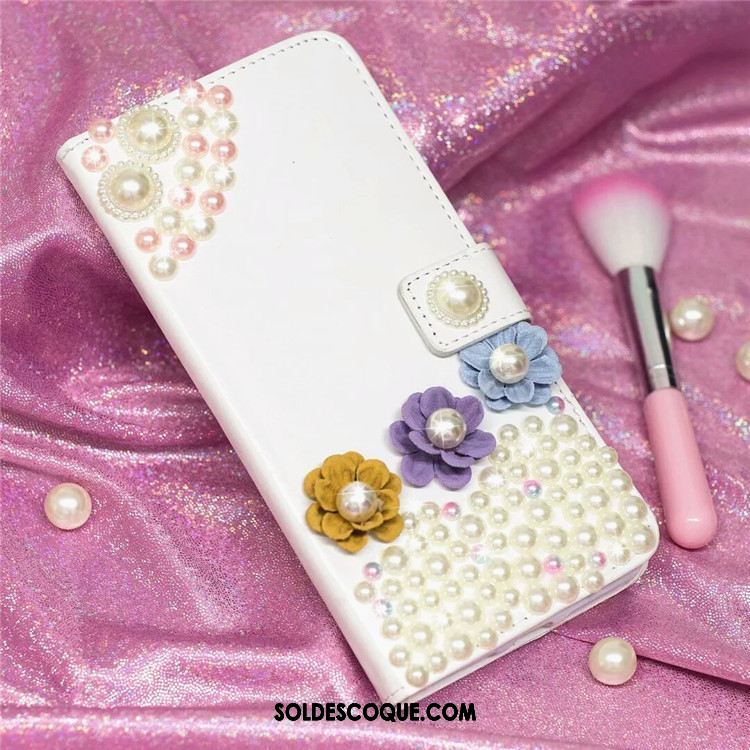 Coque Oppo F5 Youth Incassable Étui En Cuir Strass Clamshell Protection En Ligne