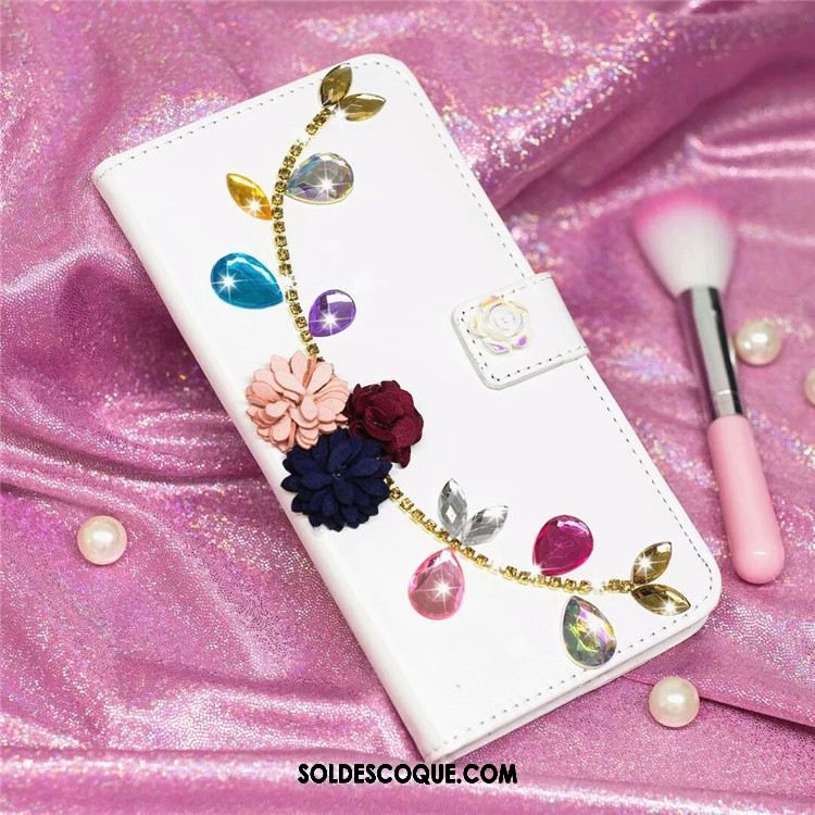 Coque Oppo F5 Youth Incassable Étui En Cuir Strass Clamshell Protection En Ligne