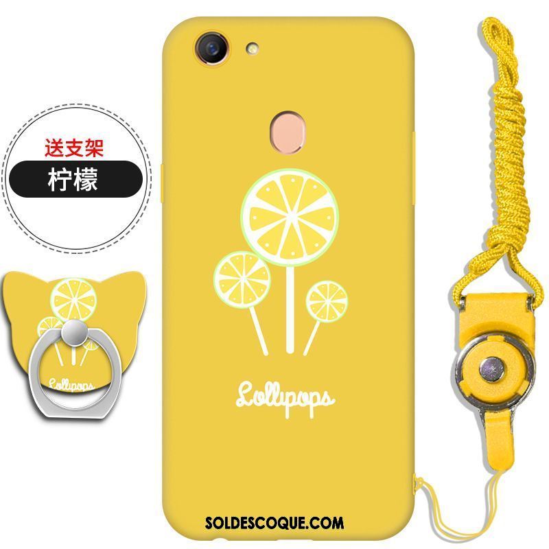 Coque Oppo F5 Youth Tout Compris Jaune Fluide Doux Tendance Rouge Soldes