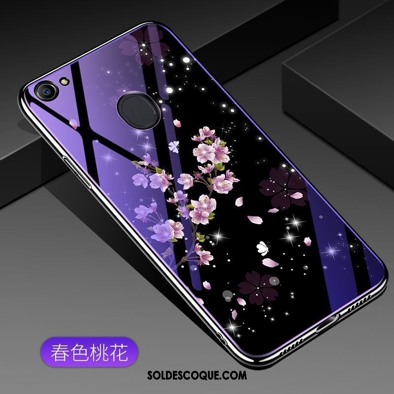 Coque Oppo F5 Youth Violet Créatif Incassable Téléphone Portable Verre Pas Cher