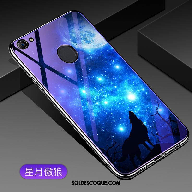 Coque Oppo F5 Youth Violet Créatif Incassable Téléphone Portable Verre Pas Cher