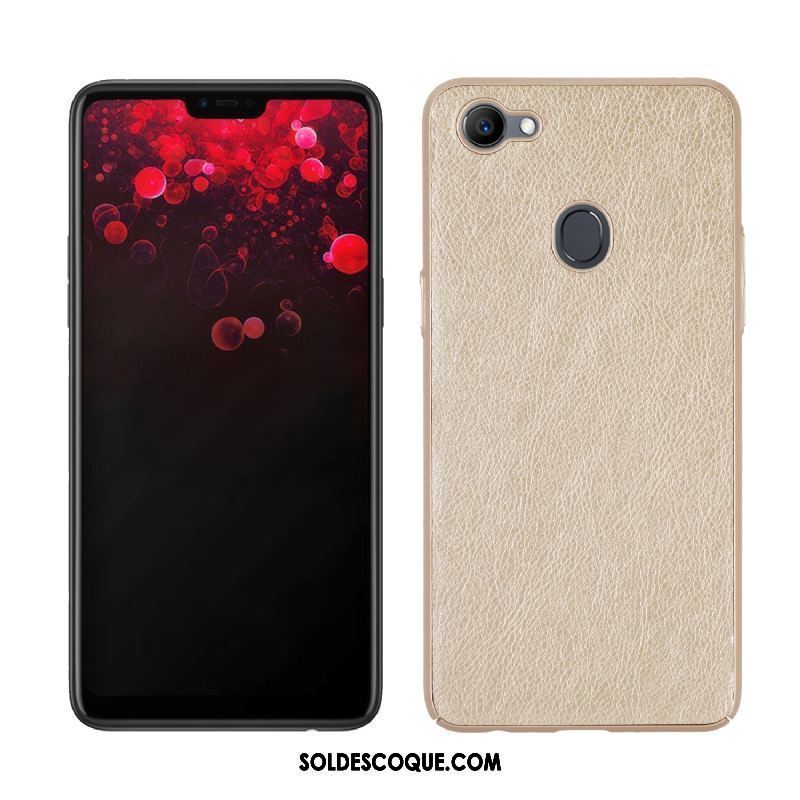 Coque Oppo F7 Cuir Difficile Rouge Tout Compris Simple En Ligne