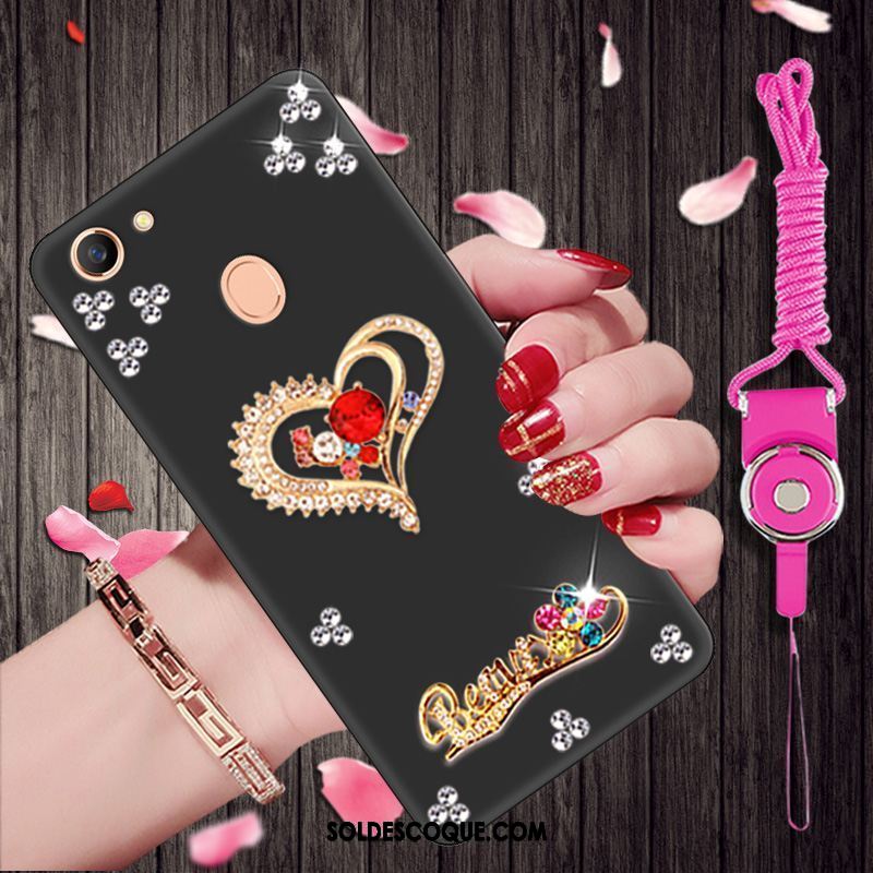 Coque Oppo F7 Dessin Animé Fluide Doux Noir Personnalité Protection En Vente