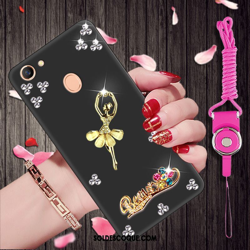 Coque Oppo F7 Dessin Animé Fluide Doux Noir Personnalité Protection En Vente