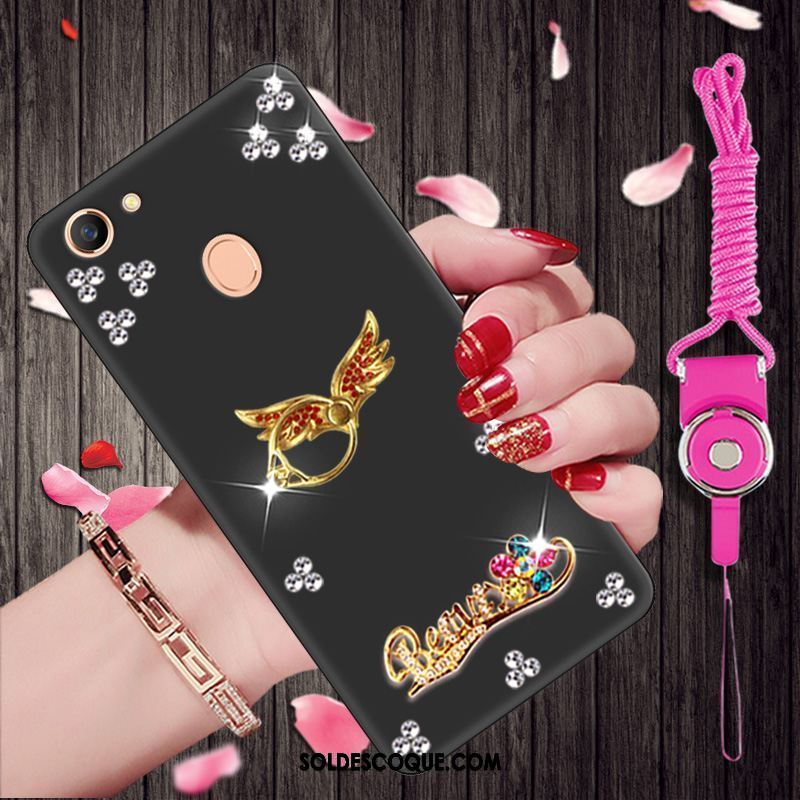 Coque Oppo F7 Dessin Animé Fluide Doux Noir Personnalité Protection En Vente