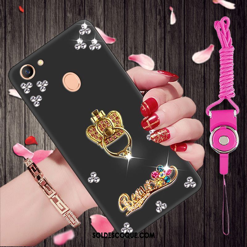 Coque Oppo F7 Dessin Animé Fluide Doux Noir Personnalité Protection En Vente