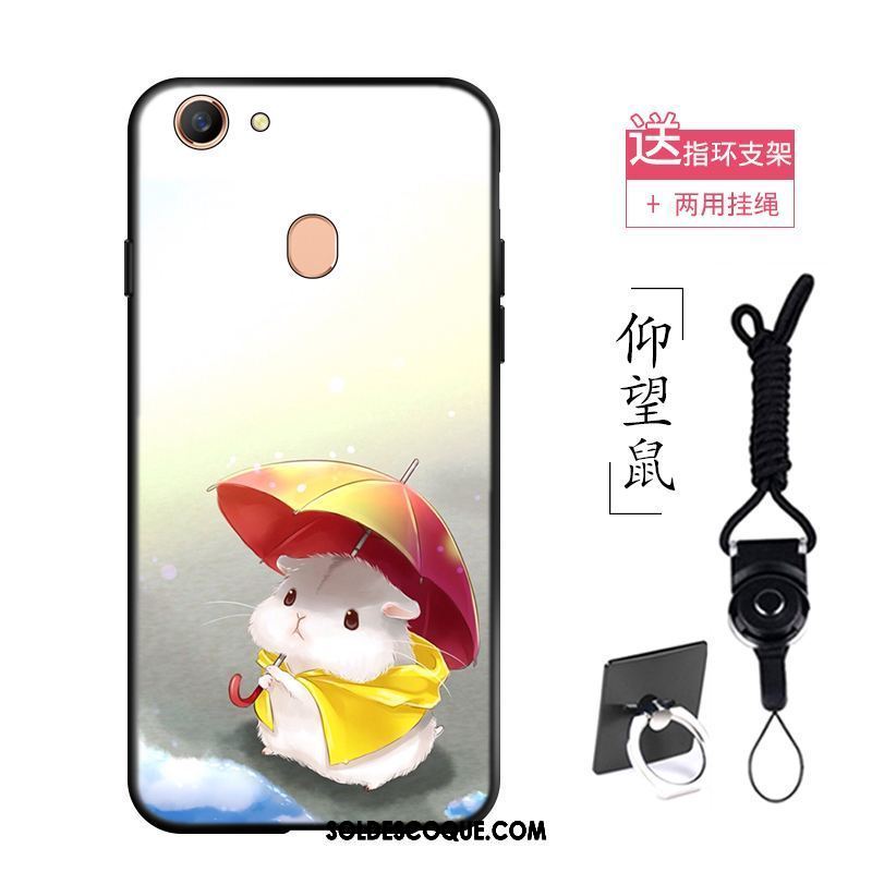 Coque Oppo F7 Délavé En Daim Dessin Animé Personnalité Fluide Doux Mignonne Housse France