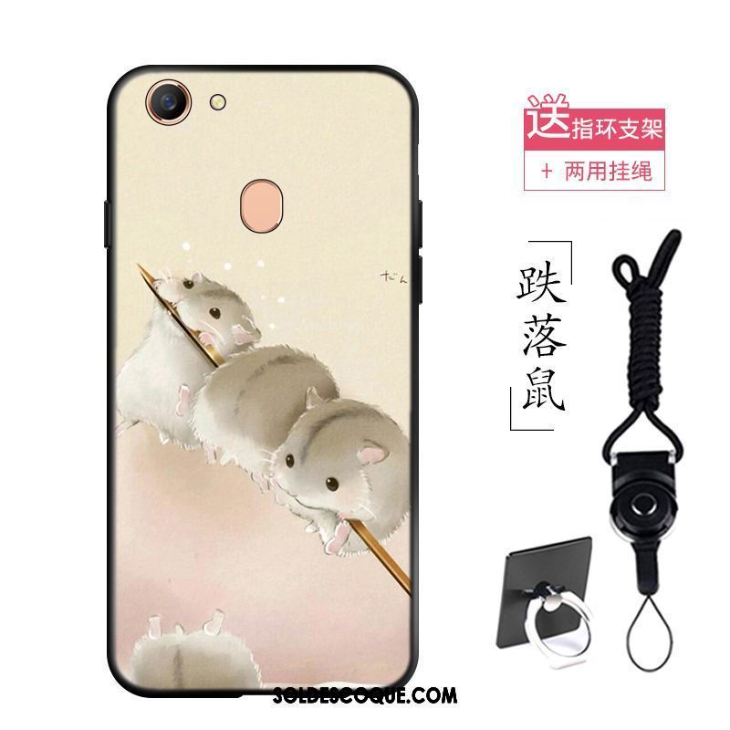 Coque Oppo F7 Délavé En Daim Dessin Animé Personnalité Fluide Doux Mignonne Housse France