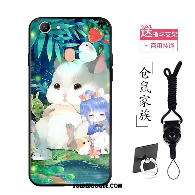 Coque Oppo F7 Délavé En Daim Dessin Animé Personnalité Fluide Doux Mignonne Housse France